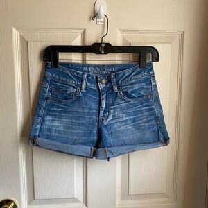 American Eagle Outfitters Women's Midi Denim Shorts